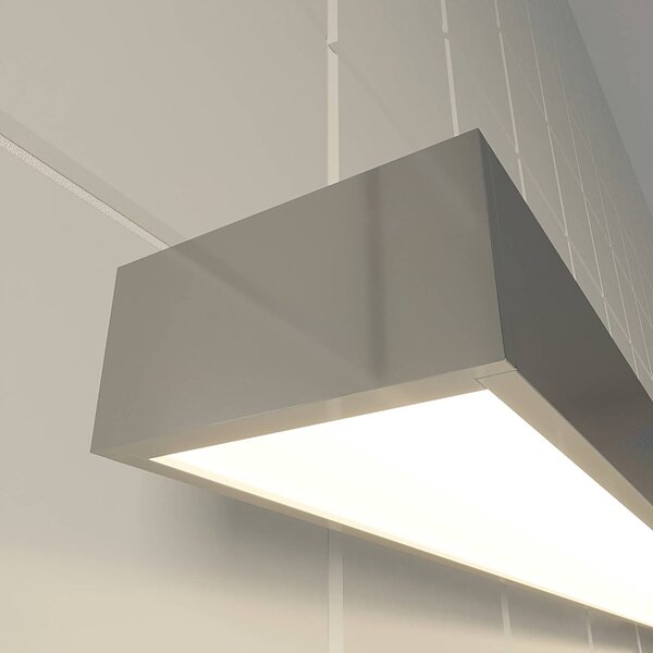 Lindby LED-es fürdőszobai és tükörvilágítás Alenia, 120 cm, króm, króm, Króm / ezüst, Fürdőszoba, Alumínium, Modern