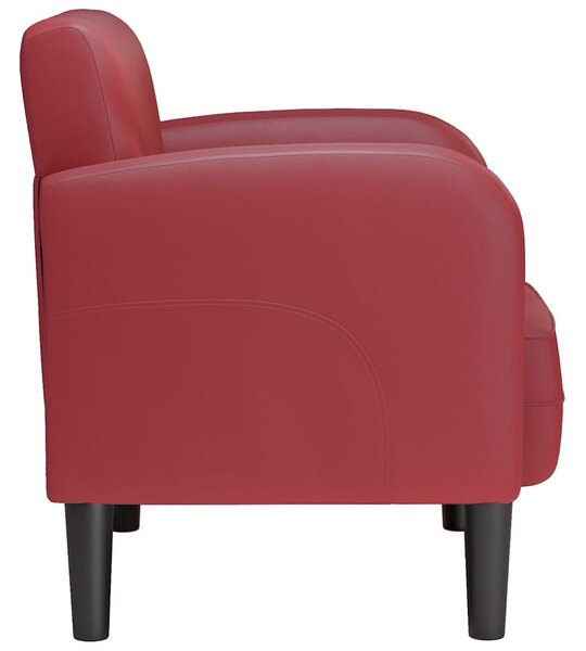 VidaXL bordó műbőr kanapé szék karfával 60 cm
