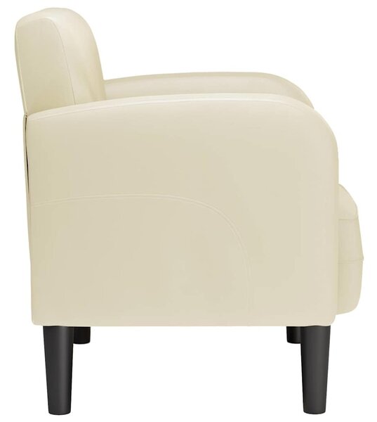 VidaXL krém műbőr kanapé szék karfával 54 cm