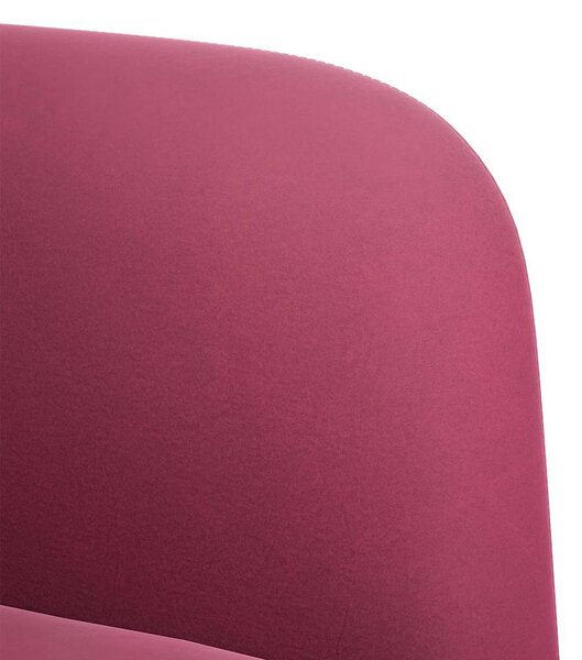 Bordó bársony loveseat kanapé 109 cm