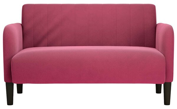 Bordó bársony loveseat kanapé 109 cm
