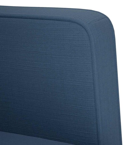 Kék szövet loveseat kanapé 111 cm