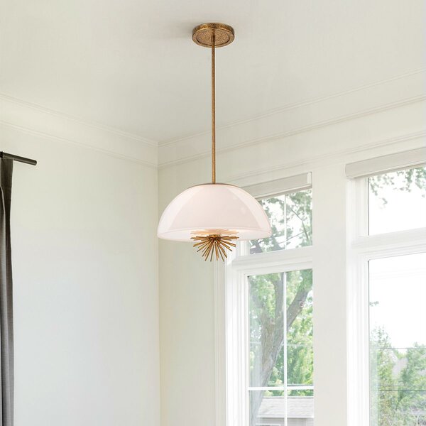 Elstead lighting klasszikus függeszték staring opál arany elsstaring-3p-dgopal