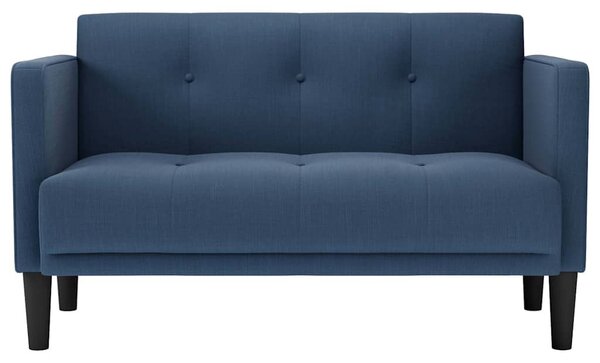 Kék szövet loveseat kanapé 111 cm