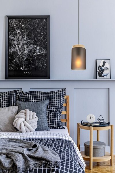 Mennyezeti lámpa APP1810-1CP Frosted Grey