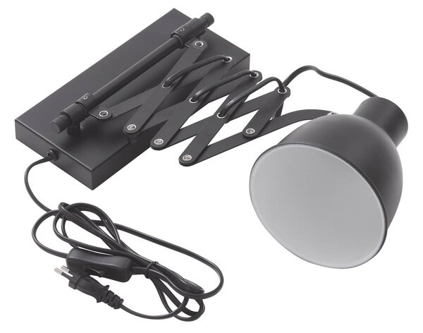 Lindby olvasó fali lámpa Merle, magasság 22 cm, fehér, kihúzható, Fehér / opál, Hálószoba, fém, Modern