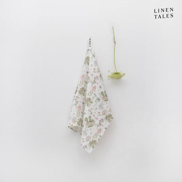 Len konyharuha 45x65 cm White Botany – Linen Tales