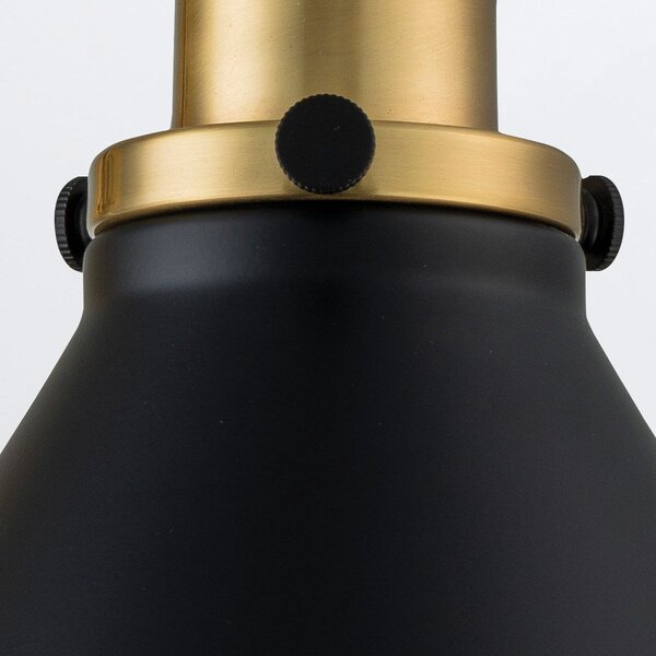 Elstead lighting vintage fali lámpa provence fekete sárgaréz elspv1-ab-mb