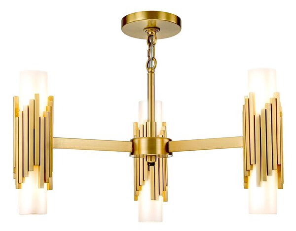 Elstead lighting klasszikus csillár marvele sárgaréz opál elsmarvele6-ab-opal