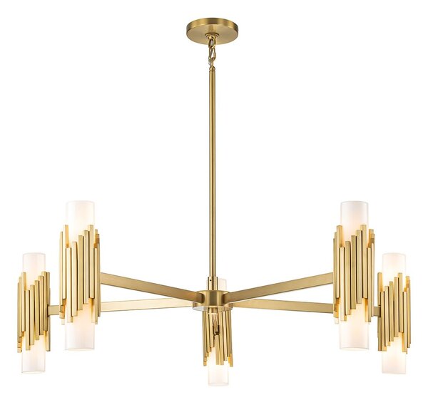 Elstead lighting klasszikus csillár marvele sárgaréz opál elsmarvele10-ab-opal