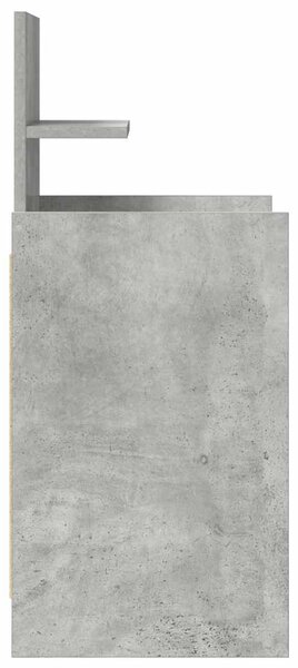 Betonszürke éjjeliszekrény 2 fiókkal 38x34x80 cm