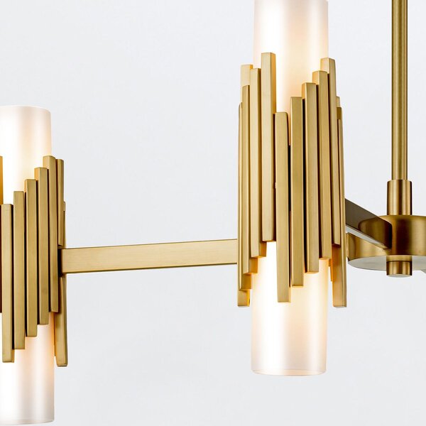 Elstead lighting klasszikus csillár marvele sárgaréz opál elsmarvele8-ab-opal