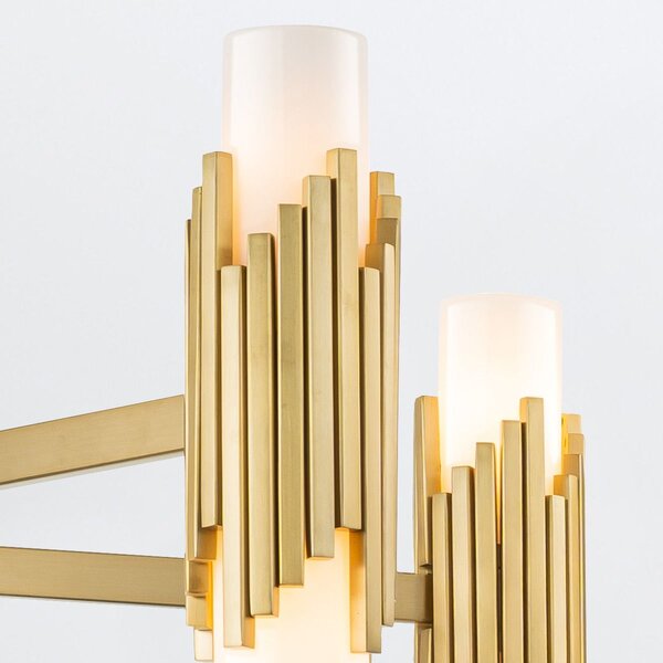 Elstead lighting klasszikus csillár marvele sárgaréz opál elsmarvele10-ab-opal