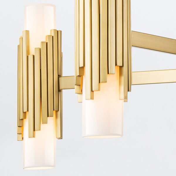 Elstead lighting klasszikus csillár marvele sárgaréz opál elsmarvele10-ab-opal