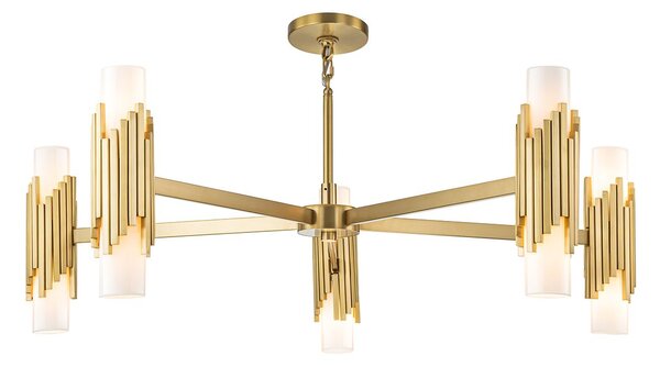 Elstead lighting klasszikus csillár marvele sárgaréz opál elsmarvele10-ab-opal