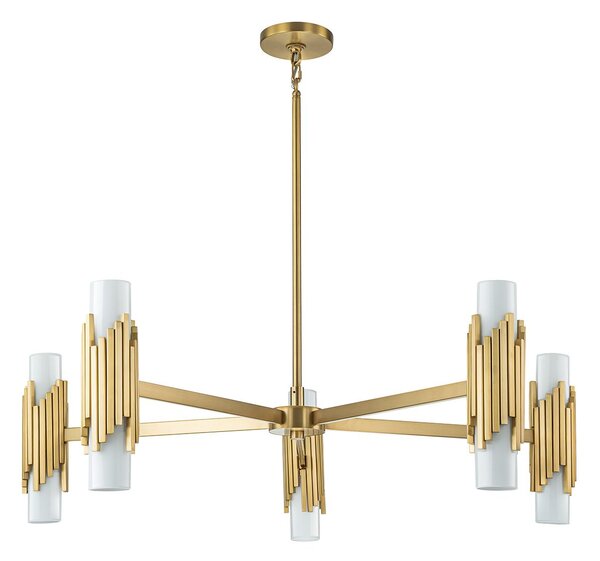 Elstead lighting klasszikus csillár marvele sárgaréz opál elsmarvele10-ab-opal