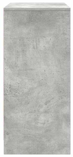 Betonszürke szerelt fa cipőszekrény 57x34x76 cm