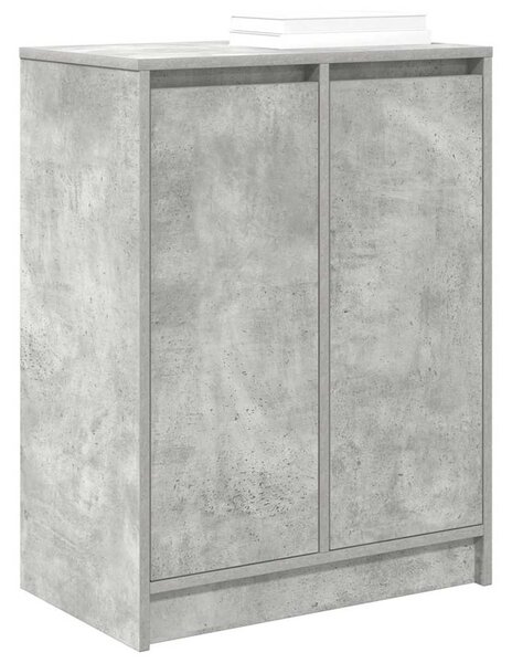 Betonszürke szerelt fa cipőszekrény 57x34x76 cm