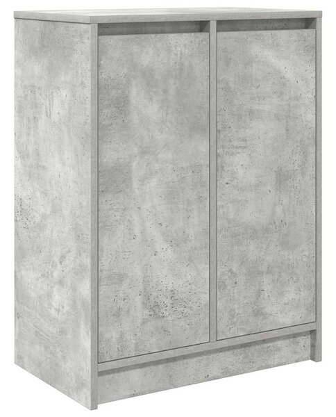 Betonszürke szerelt fa cipőszekrény 57x34x76 cm
