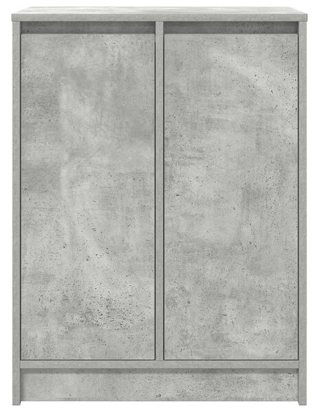 Betonszürke szerelt fa cipőszekrény 57x34x76 cm