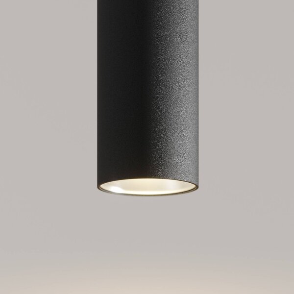 Arcchio LED-es függőlámpa Franka, 1 lámpa, Ø 4 cm, fekete, Fekete, Nappali / Étkező, Alumínium, Modern