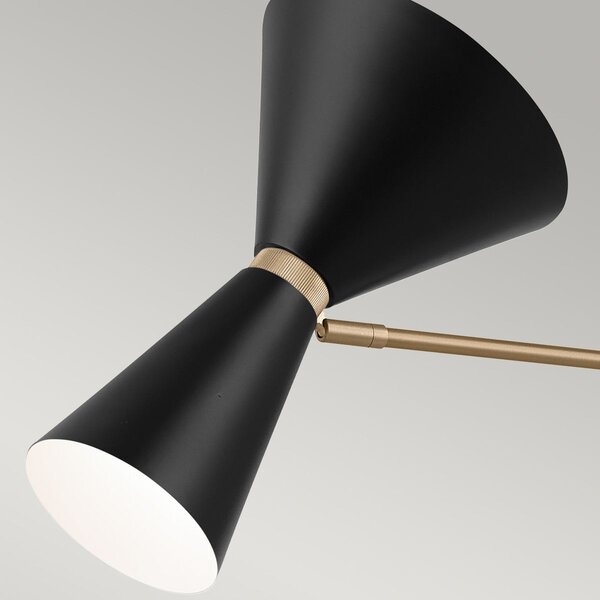 Kichler modern függeszték phix barna fekete elskl-phix2linearcbb