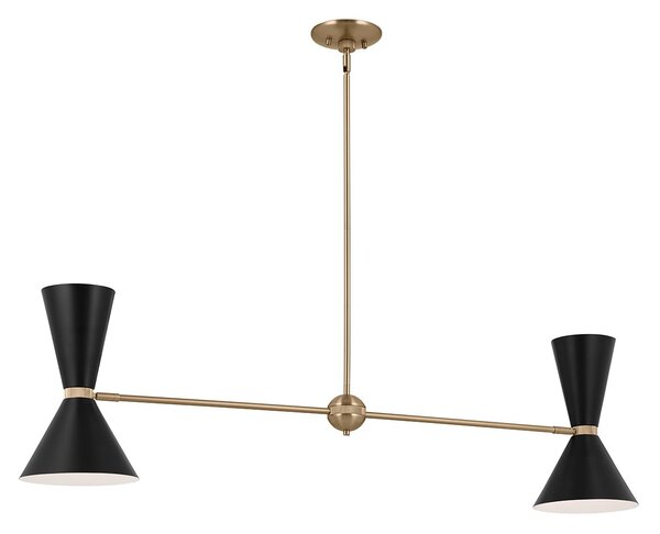 Kichler modern függeszték phix barna fekete elskl-phix2linearcbb
