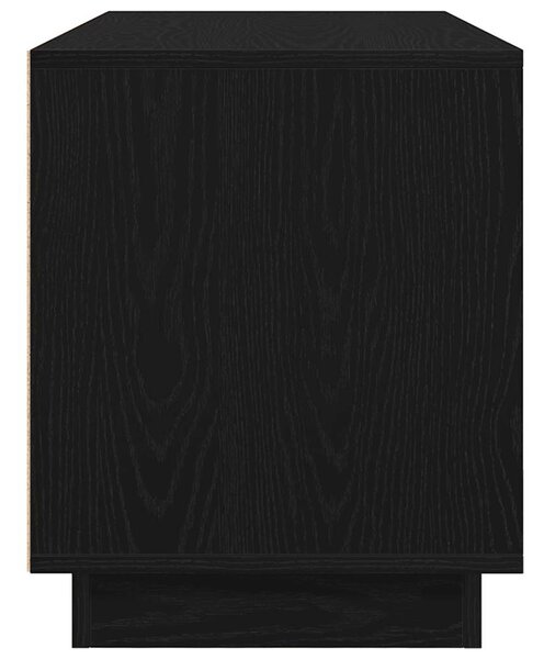 Fekete tölgy TV-szekrény LED-világítással 100x41x50 cm
