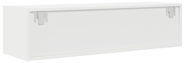 2 db fehér szerelt fa TV-szekrény 100x31x25,5 cm