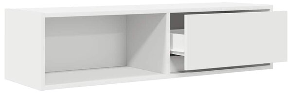 2 db fehér szerelt fa TV-szekrény 100x31x25,5 cm