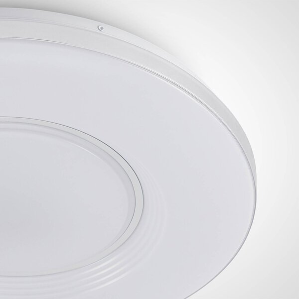Lindby LED mennyezeti lámpa Robini, Ø 48 cm, CCT, dimmelhető, dimmelhető, Króm / ezüst, Nappali / Étkező, fém, Modern