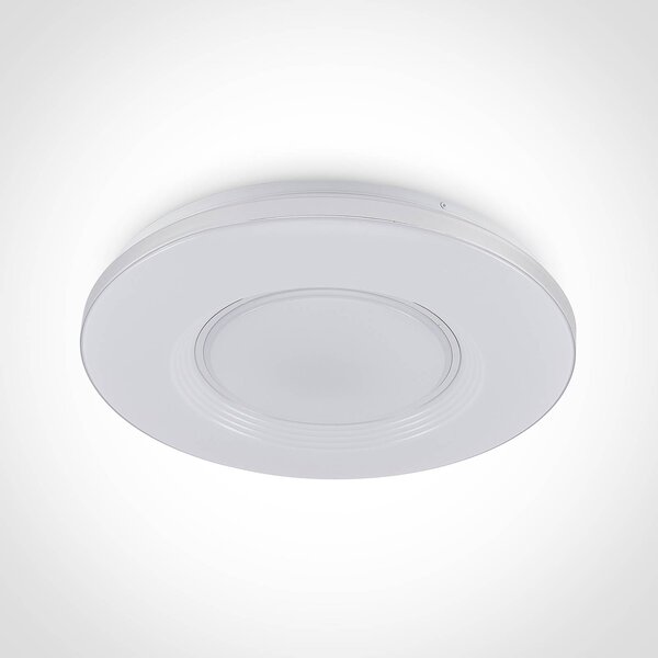 Lindby LED mennyezeti lámpa Robini, Ø 48 cm, CCT, dimmelhető, dimmelhető, Króm / ezüst, Nappali / Étkező, fém, Modern
