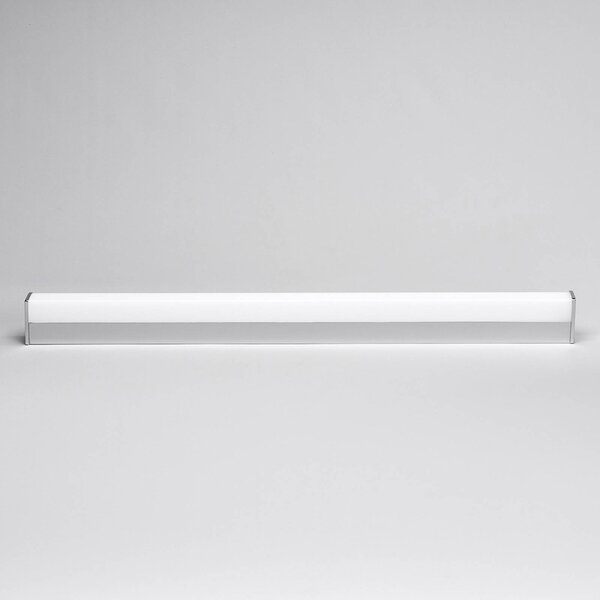 Lindby LED fali lámpa Philippa, szögletes, 89 cm, króm, IP44, Króm / ezüst, Fürdőszoba, fém, Modern