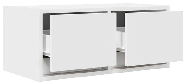 Fehér szerelt fa TV-szekrény 60x31x25,5 cm
