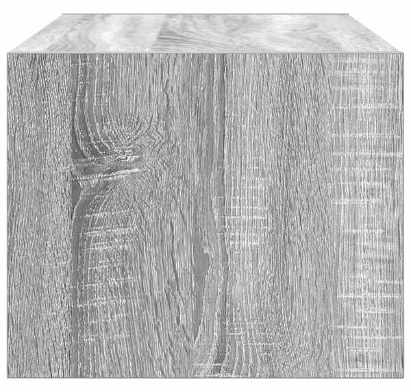 2 db szürke sonoma szerelt fa fali TV-szekrény 60x31x25,5 cm