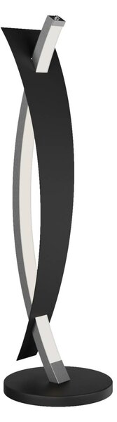 Lucande LED-es asztali lámpa Marija, fekete, fényerőszabályzó, 62 cm, dimmelhető, Fekete, Nappali / Étkező, fém, Modern
