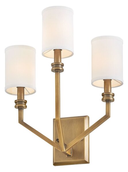 Hinkley lighting klasszikus fali lámpa moore fehér sárgaréz elshk-moore-wb3-hb