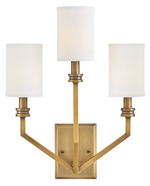 Hinkley lighting klasszikus fali lámpa moore fehér sárgaréz elshk-moore-wb3-hb