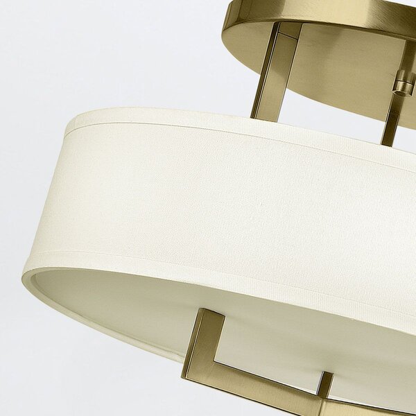 Hinkley lighting klasszikus mennyezeti lámpa hampton fehér sárgaréz elshk-hampton-sf-bb