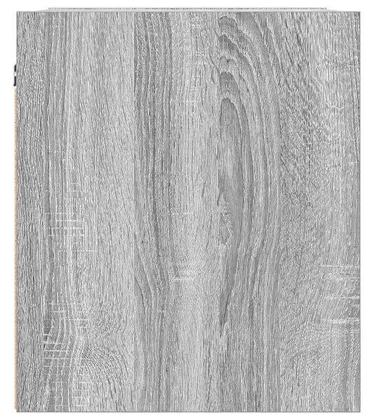 2 db szürke sonoma falra szerelhető éjjeliszekrény 38x34x40 cm