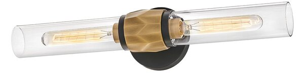 Hinkley lighting klasszikus fali lámpa ellison fekete sárgaréz átlátszó elshk-ellison2-bk-hb IP44
