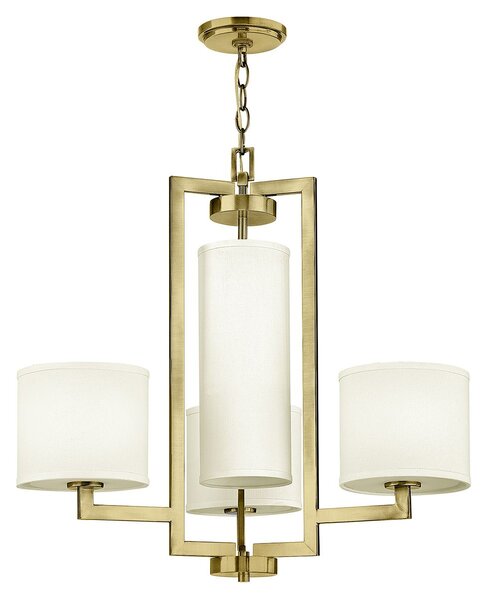 Hinkley lighting klasszikus csillár hampton fehér sárgaréz elshk-hampton4-bb