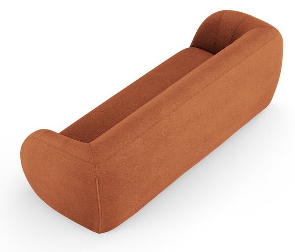Narancssárga buklé kanapé 230 cm Essen – Cosmopolitan Design