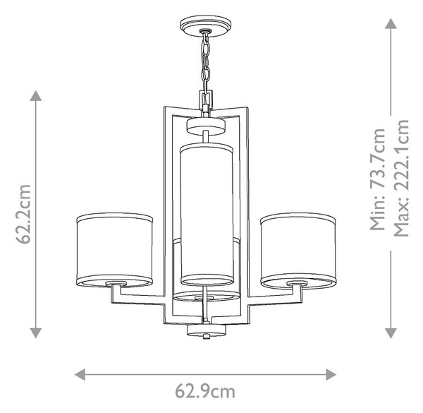 Hinkley lighting klasszikus csillár hampton fehér sárgaréz elshk-hampton4-bb