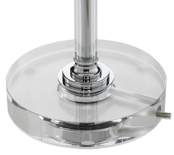 Steinhauer Ancilla LED asztali lámpa, krómozott, 30 cm-es fokozatú fényerő-szabályzóval,, dimmelhető, Króm / ezüst, Nappali / Étkező, fém, Modern