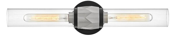 Hinkley lighting klasszikus fali lámpa ellison fekete nikkel átlátszó elshk-ellison2-bk-bn IP44