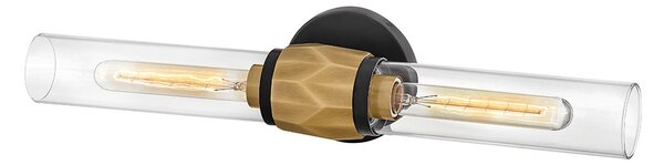 Hinkley lighting klasszikus fali lámpa ellison fekete sárgaréz átlátszó elshk-ellison2-bk-hb IP44