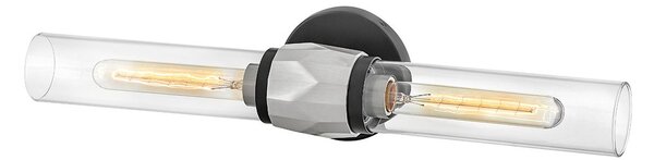 Hinkley lighting klasszikus fali lámpa ellison fekete nikkel átlátszó elshk-ellison2-bk-bn IP44