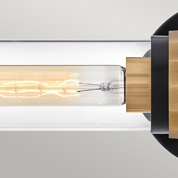 Hinkley lighting klasszikus fali lámpa ellison fekete sárgaréz átlátszó elshk-ellison2-bk-hb IP44