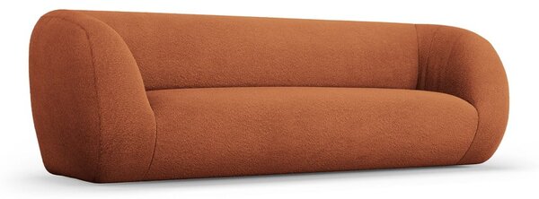 Narancssárga buklé kanapé 230 cm Essen – Cosmopolitan Design